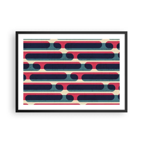 Poster în ramă neagră - Înăuntru și înainte - 70x50 cm