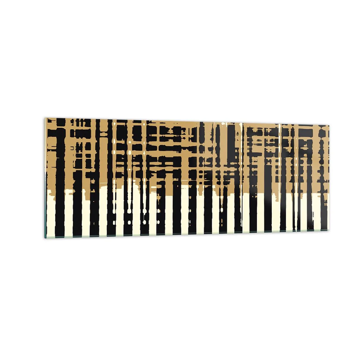 Tablou pe sticlă - Abstracție arhitecturală - 140x50 cm