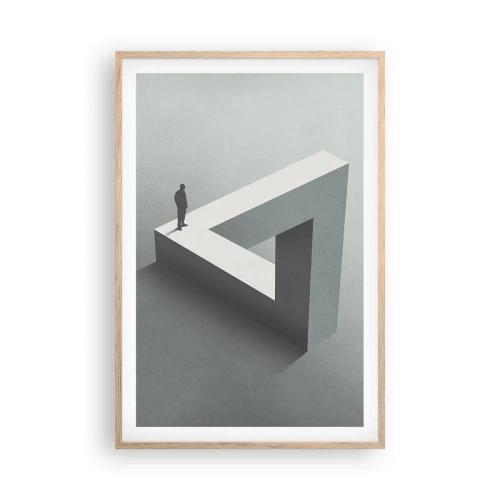 Poster în ramă de stejar deschis - Și totuși este posibil - 61x91 cm