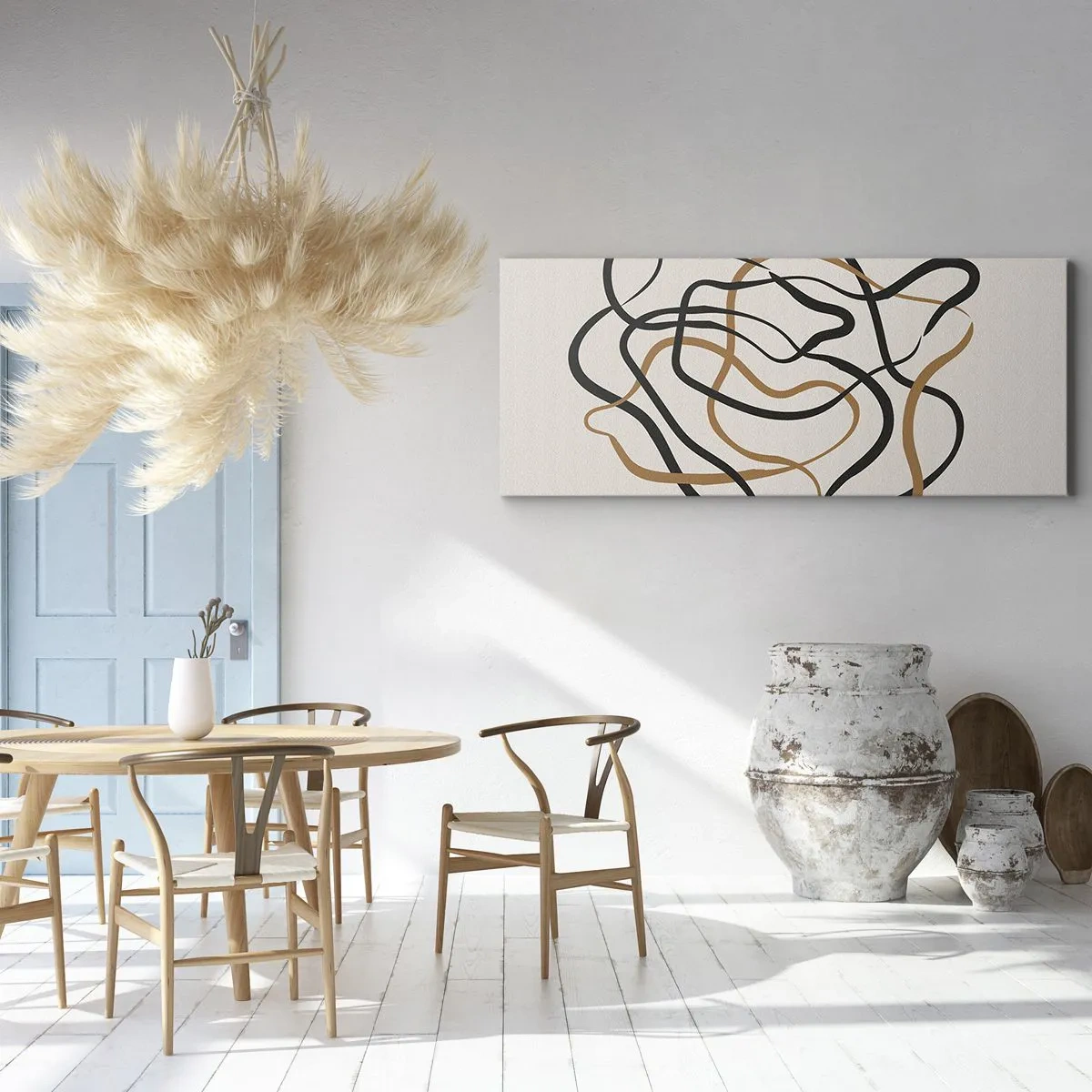 Tablou pe pânză - Totul s-a încurcat - 120x50 cm