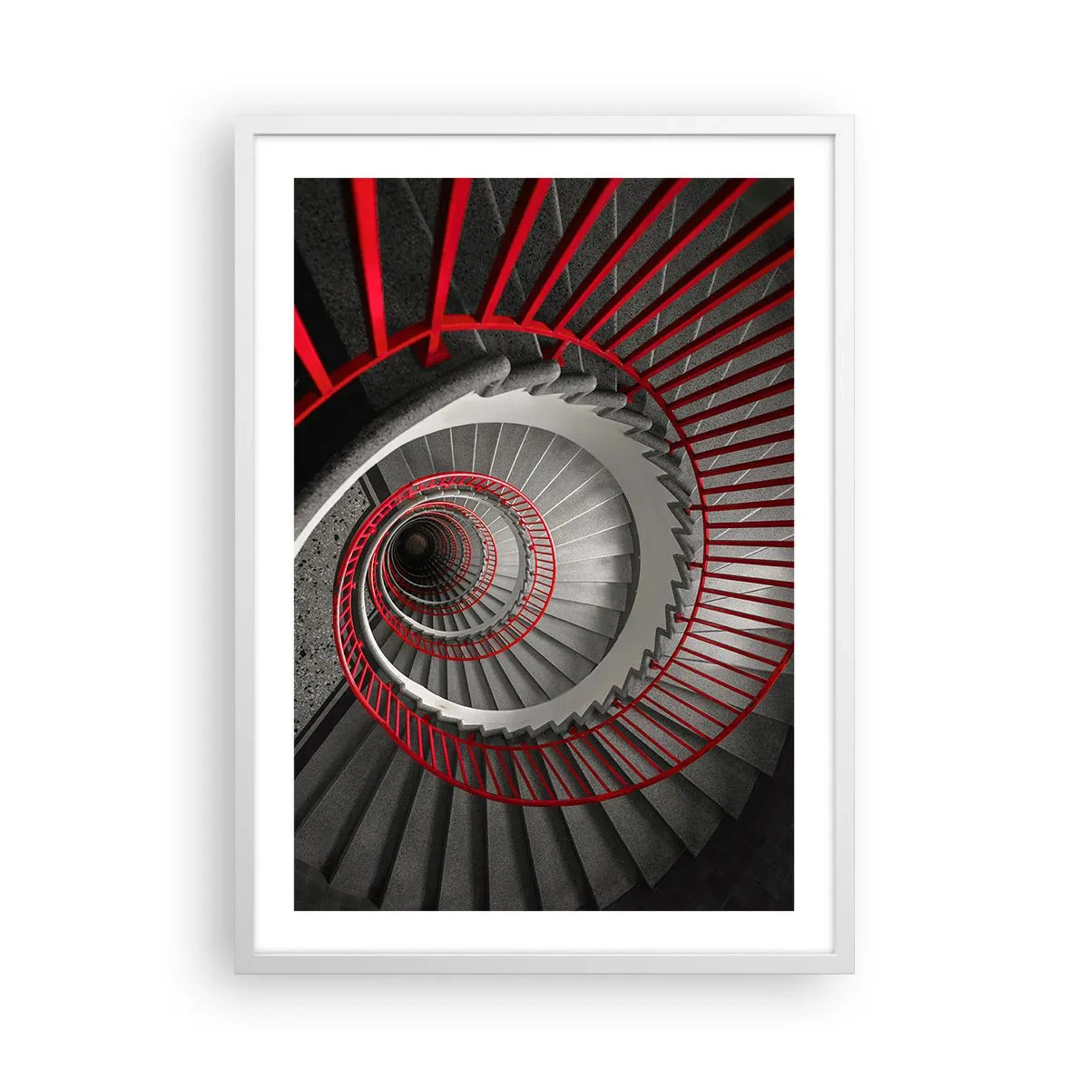 Poster în ramă albă - Jocuri arhitecturale - 50x70 cm