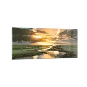 Tablou pe sticlă - Undeva într-o galaxie foarte, foarte îndepărtată - 120x50 cm