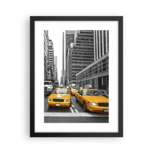 Poster în ramă neagră - Noi suntem cei care colorăm orașul - 30x40 cm