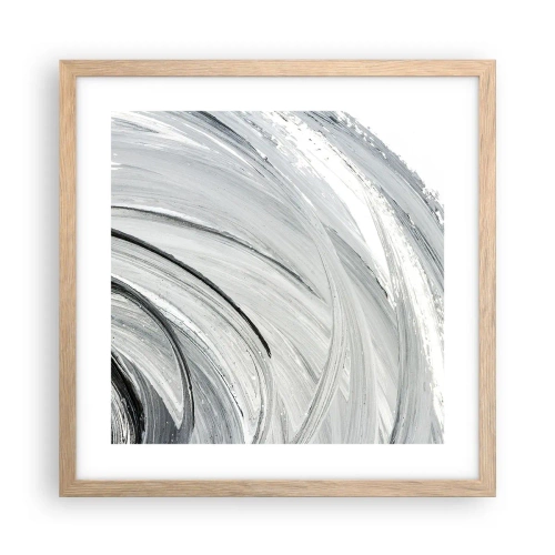 Poster în ramă de stejar deschis - Compoziție orbitală - 40x40 cm
