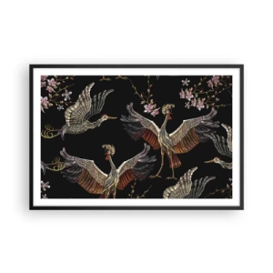 Poster în ramă neagră - Pasăre de basm - 91x61 cm