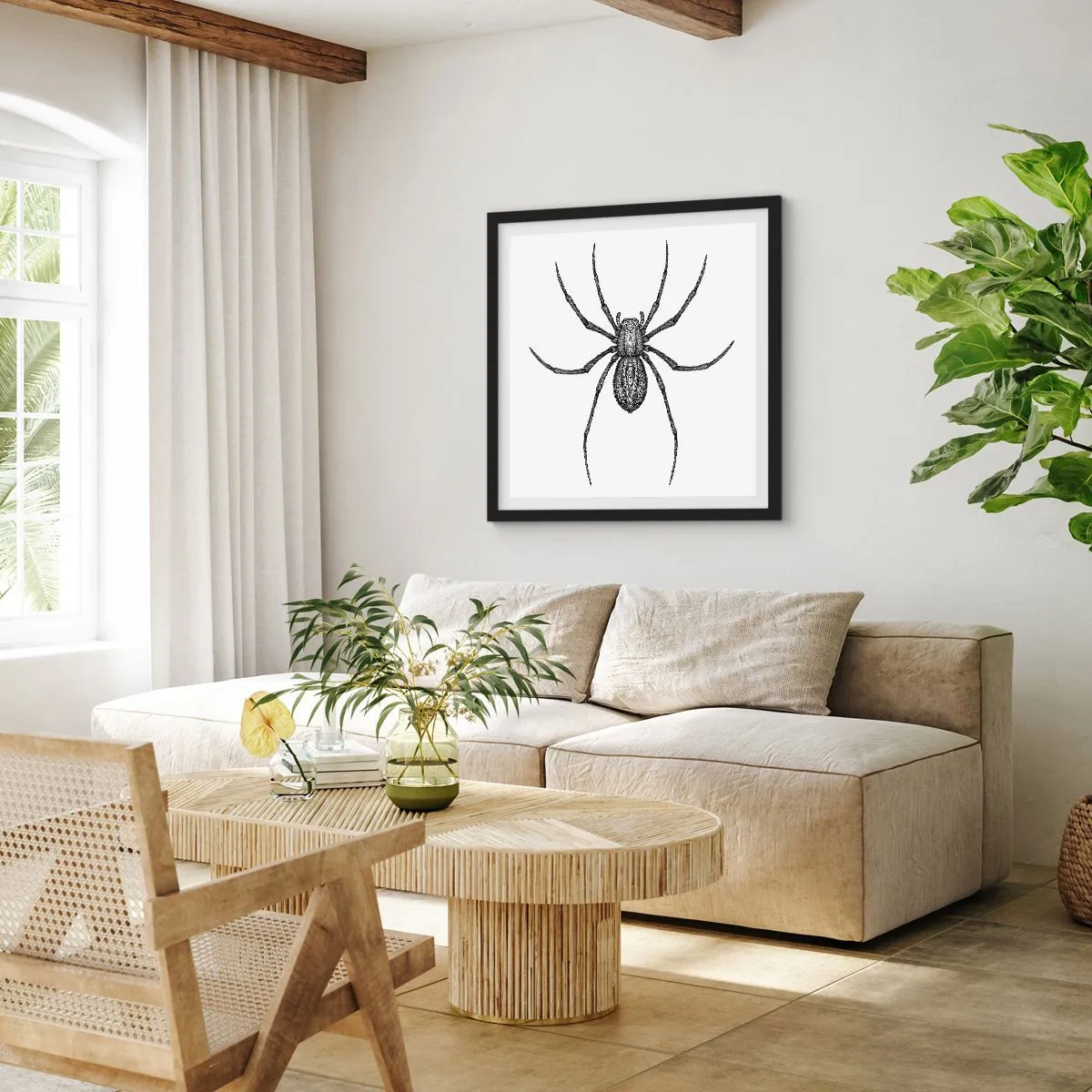 Poster în ramă neagră - Precizie tulburătoare - 30x30 cm