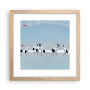 Poster în ramă de stejar deschis - După o zi fierbinte - 30x30 cm