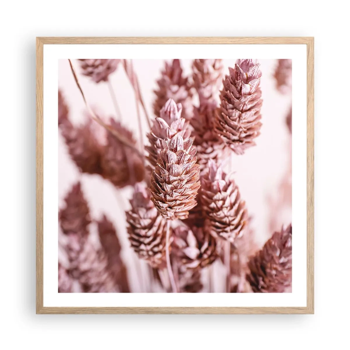 Poster în ramă de stejar deschis - Aparent discrete - 60x60 cm