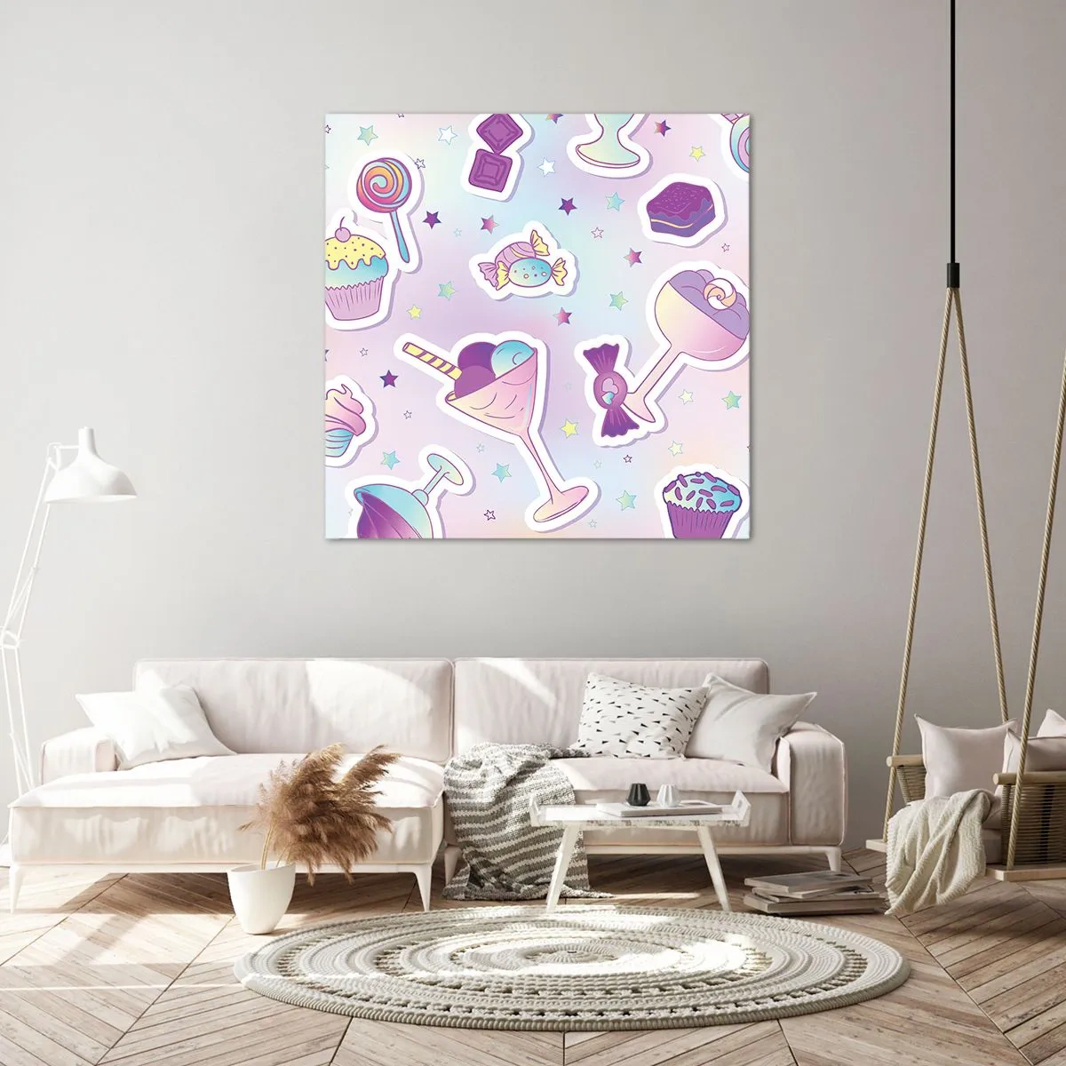 Tablou pe pânză - Să ai o zi de naștere în fiecare zi - 70x70 cm