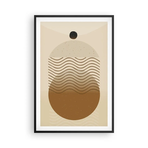 Poster în ramă neagră - Despre originea figurilor geometrice - 61x91 cm