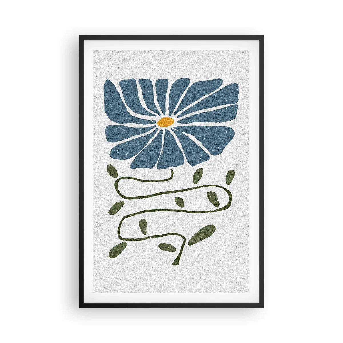 Poster în ramă neagră - De la creangă la floare - 61x91 cm