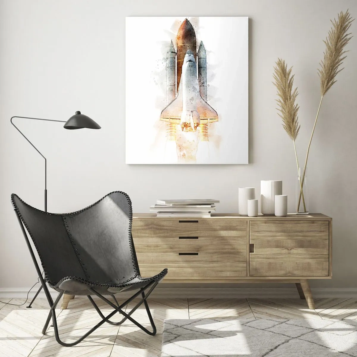 Tablou pe sticlă - Exploratorii la start - 50x70 cm