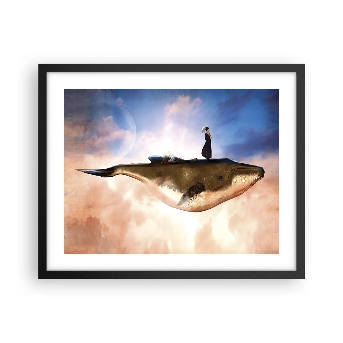 Poster în ramă neagră - O călătorie suprarealistă - 50x40 cm