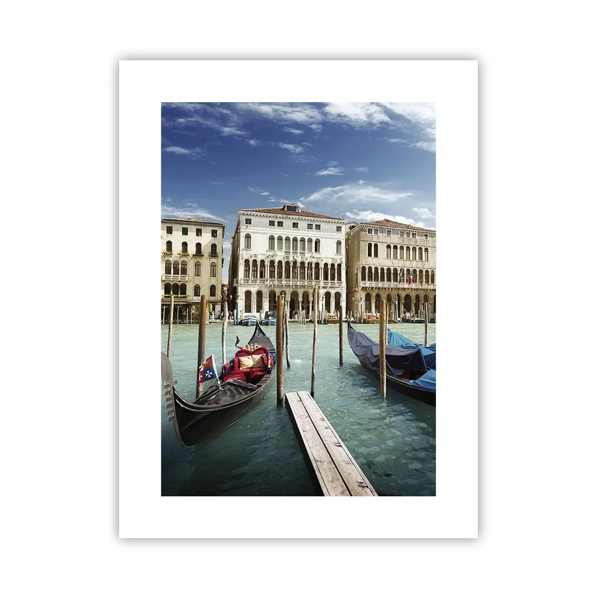 Poster - Palate în albastru - 30x40 cm