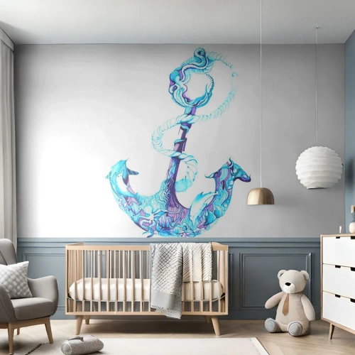 Tapet Autoadeziv Deluxe Sticker - Confidenta secretelor mării - Abstracția, Ancoră, Mare - 250x175 cm