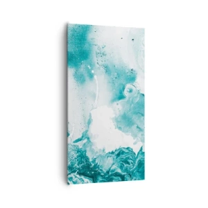 Tablou pe pânză - Câmpii inundabile de albastru - 65x120 cm