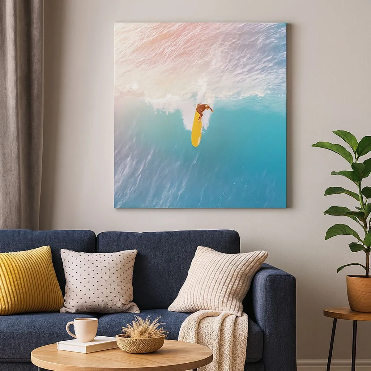 Tablou pe pânză - Călărețul oceanului - 30x30 cm