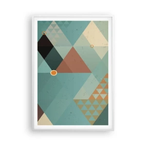 Poster în ramă albă - Unitatea multiplicității, multiplicitatea unității - 70x100 cm