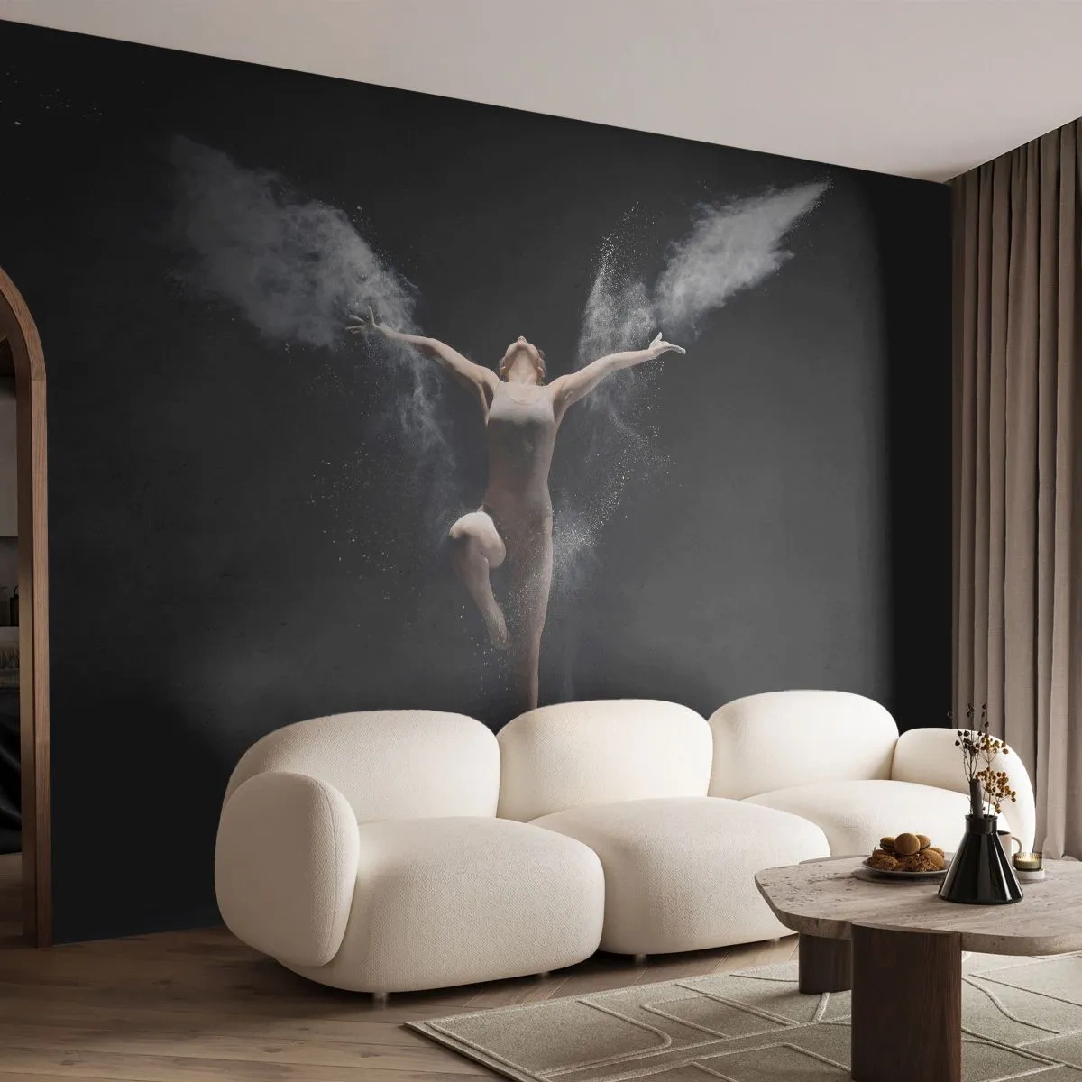 Tapet Premium Sand - Elfii există - Abstracția, Dansator, gimnastă - 250x175 cm