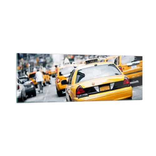 Tablou pe sticlă - Doar în acest oraș - 90x30 cm