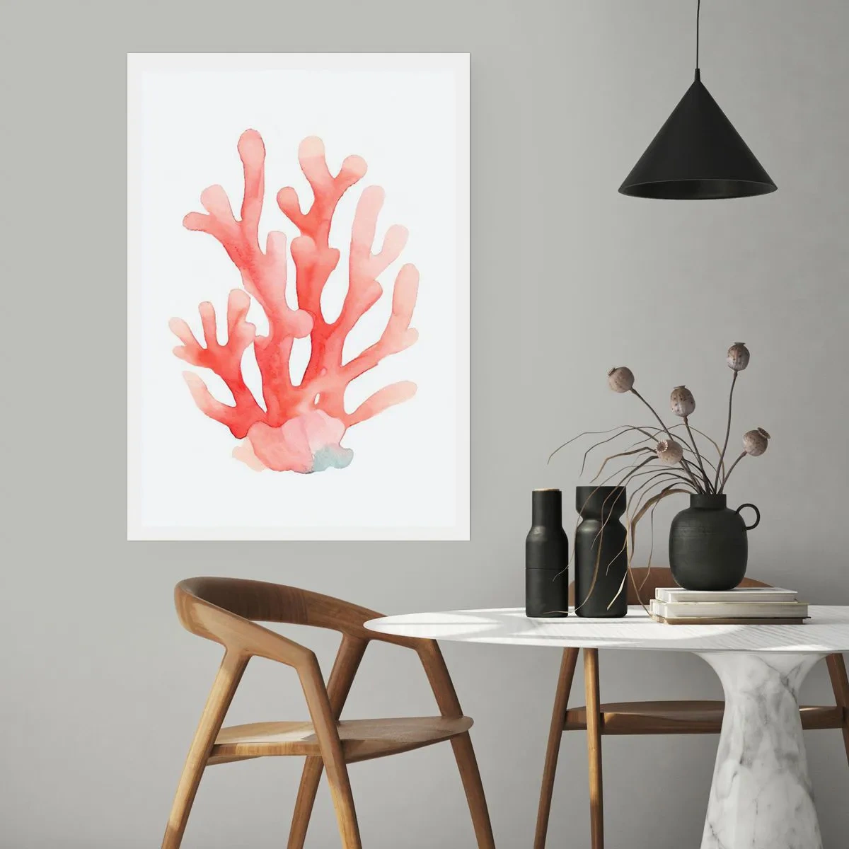 Poster - Culoare de coral - 50x70 cm