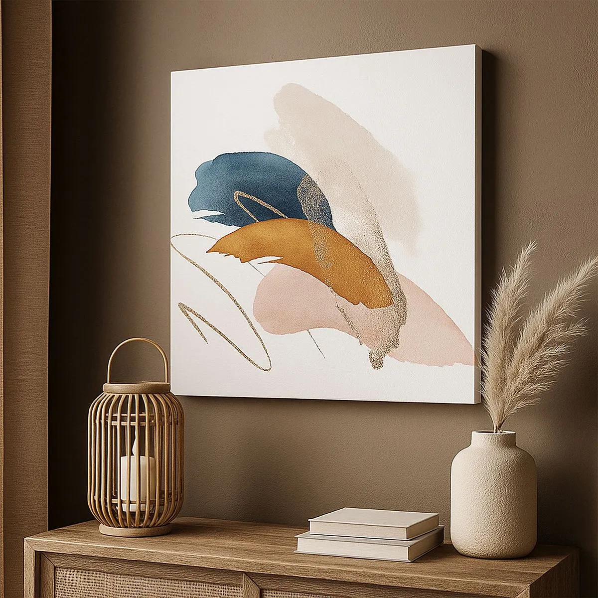 Tablou pe pânză - Compoziție înaripată - 30x30 cm