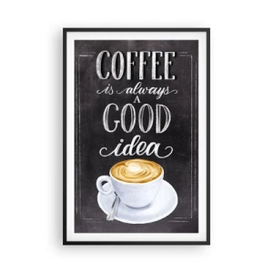 Poster în ramă neagră - Of course! - 61x91 cm
