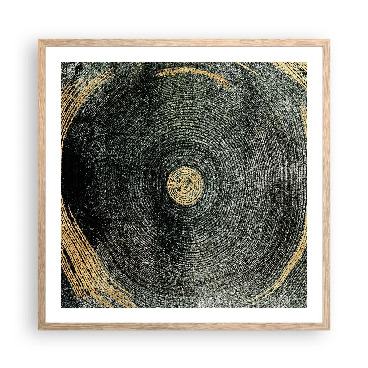 Poster în ramă de stejar deschis - Schimbare și persistență - 60x60 cm