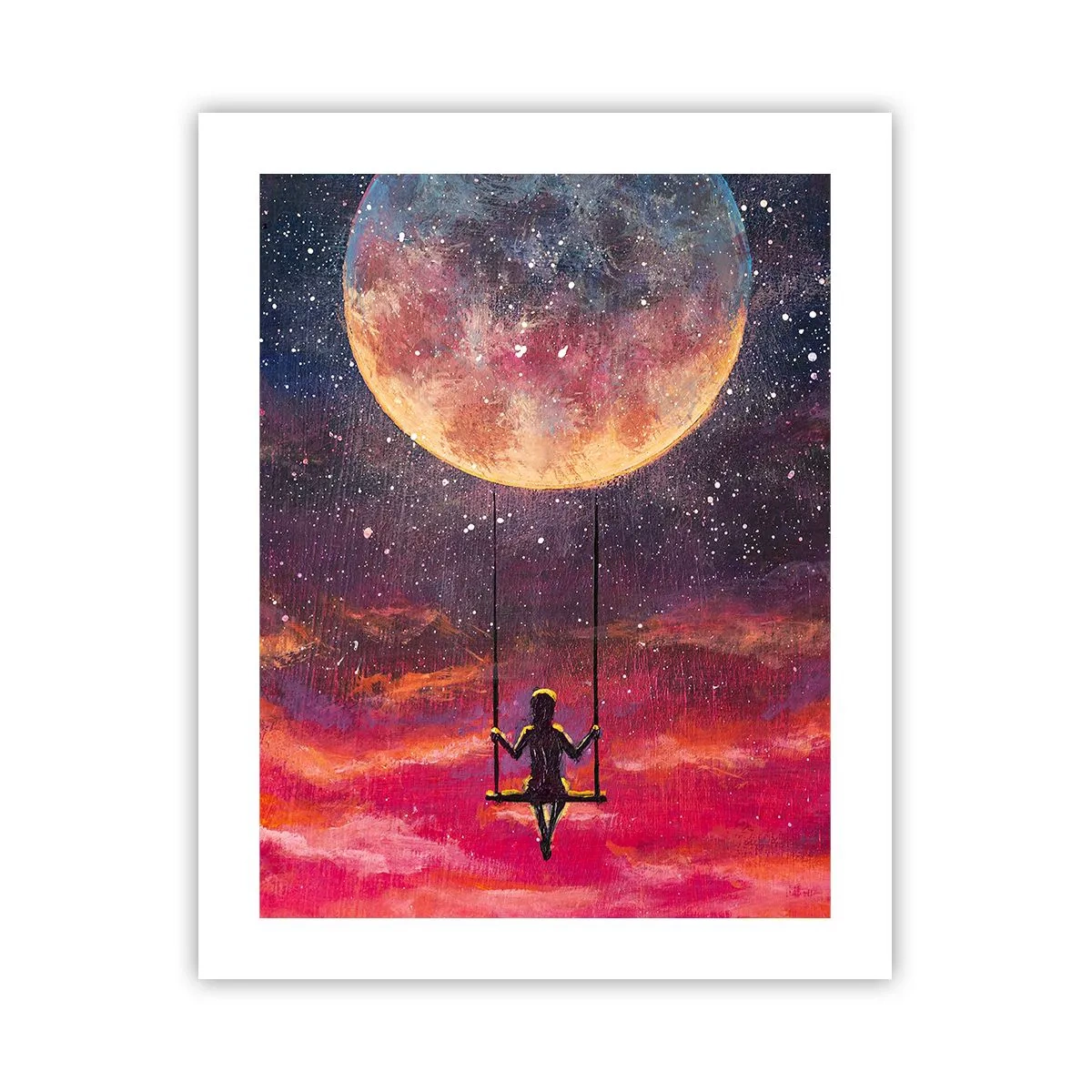 Poster - Cu capul în nori - 40x50 cm