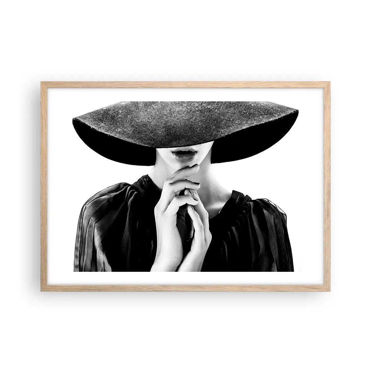 Poster în ramă de stejar deschis - Frumusețea ascunsă - 70x50 cm