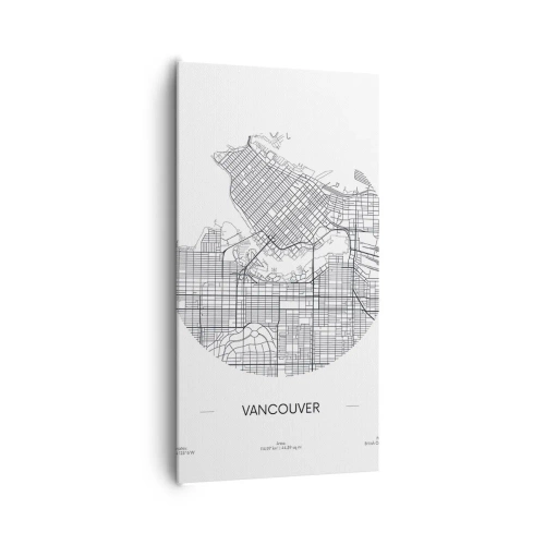 Tablou pe pânză - Anatomia Vacouverului - 65x120 cm