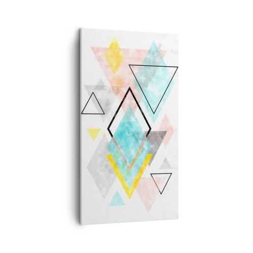 Tablou pe pânză - Joc geometric - 45x80 cm