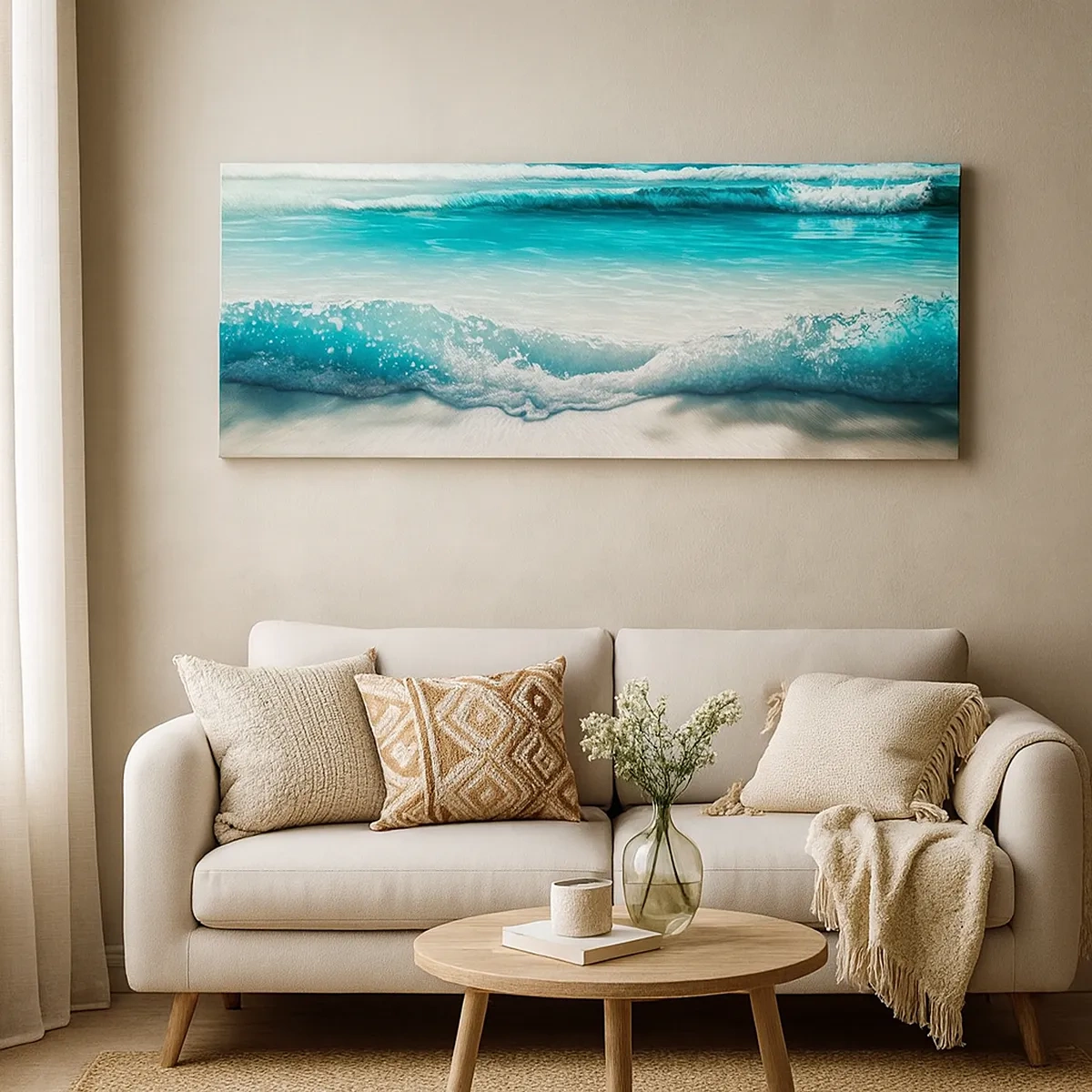 Tablou pe pânză - Calmul oceanului - 30x30 cm