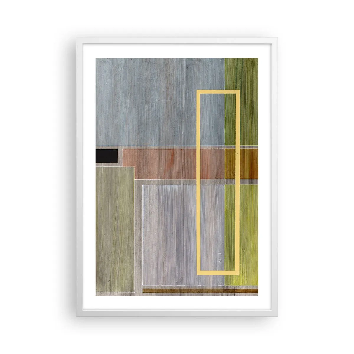 Poster în ramă albă - Drept și liniștit - 50x70 cm