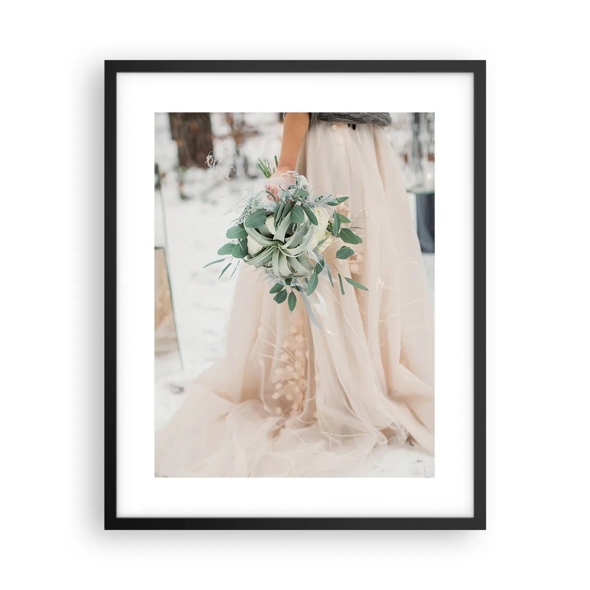 Poster în ramă neagră - Și au trăit fericiți până la adânci bătrâneți - 40x50 cm