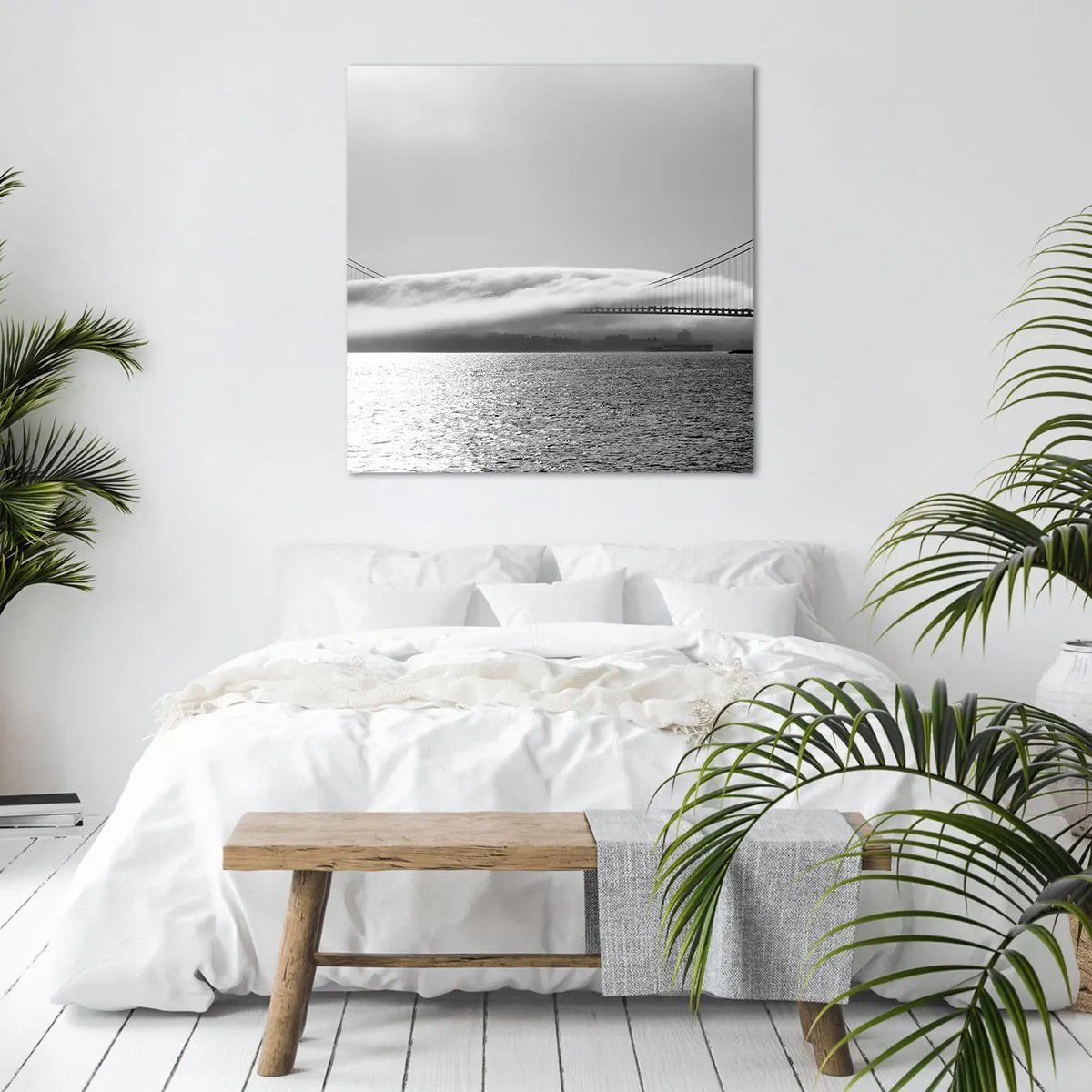 Tablou pe pânză - Să trecem prin Golden Gate - 30x30 cm