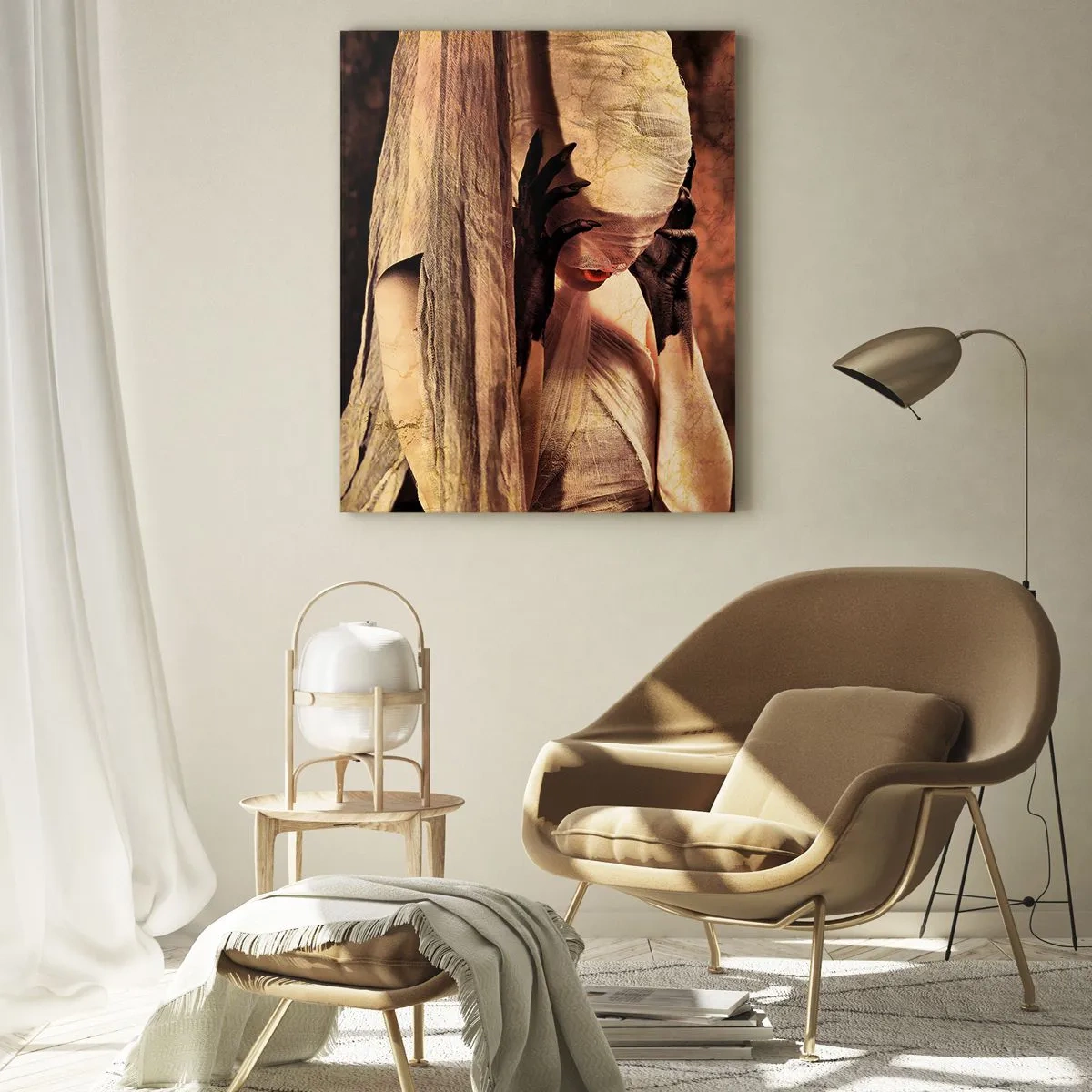 Tablou pe sticlă - Între bine și rău - 50x70 cm