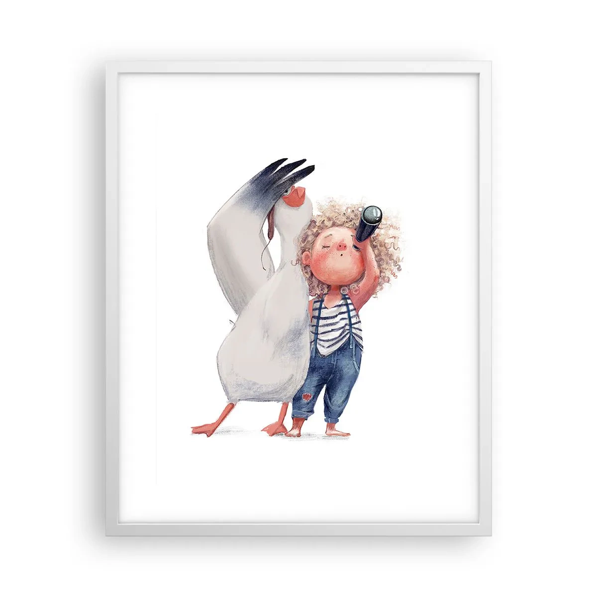 Poster în ramă albă - Un plan pentru o călătorie minunată - 40x50 cm