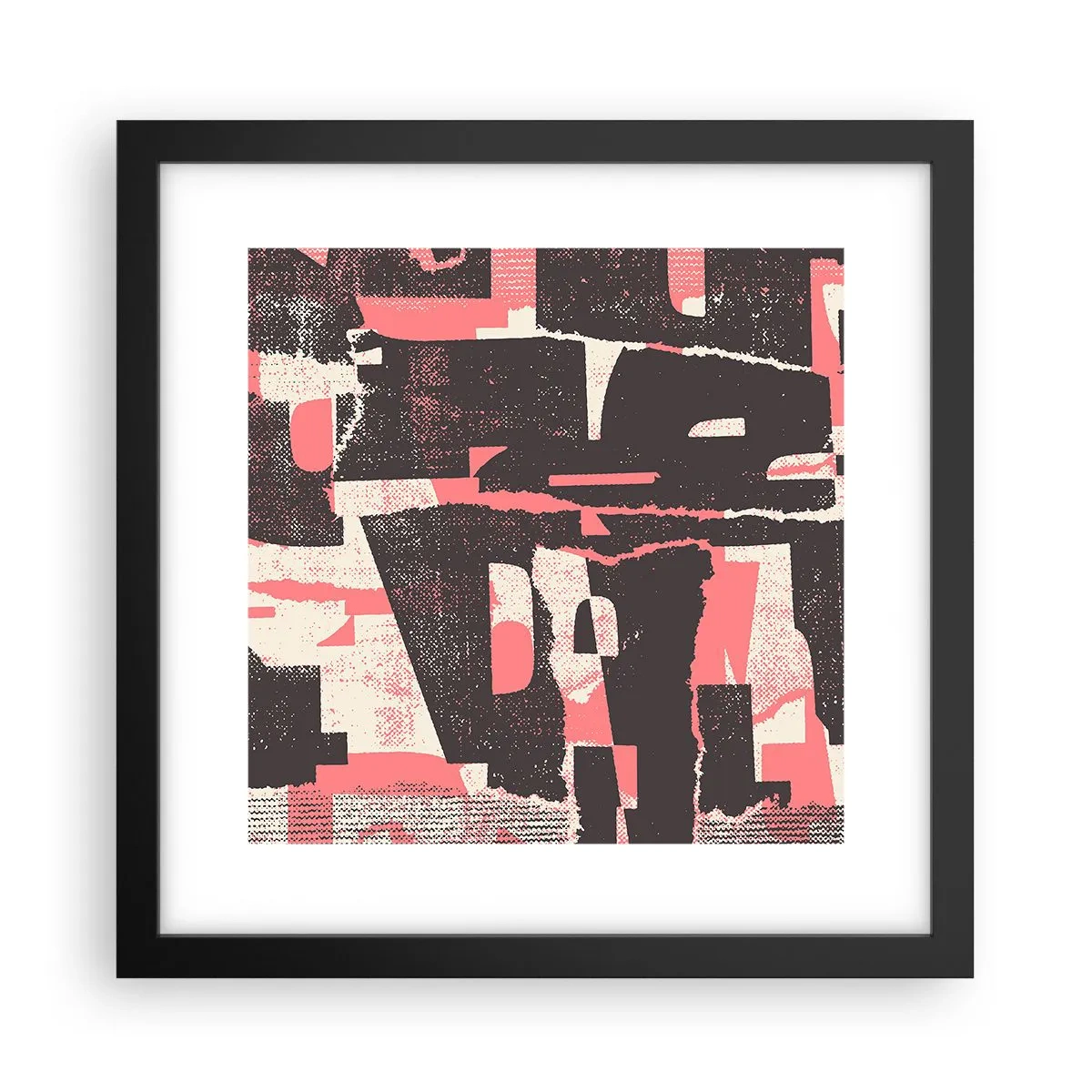 Poster în ramă neagră - Toată această agitație - 30x30 cm