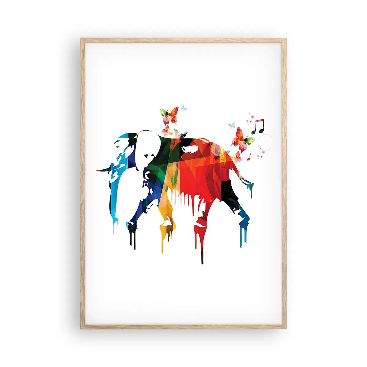 Poster în ramă de stejar deschis - Toată lumea poate dansa - 70x100 cm