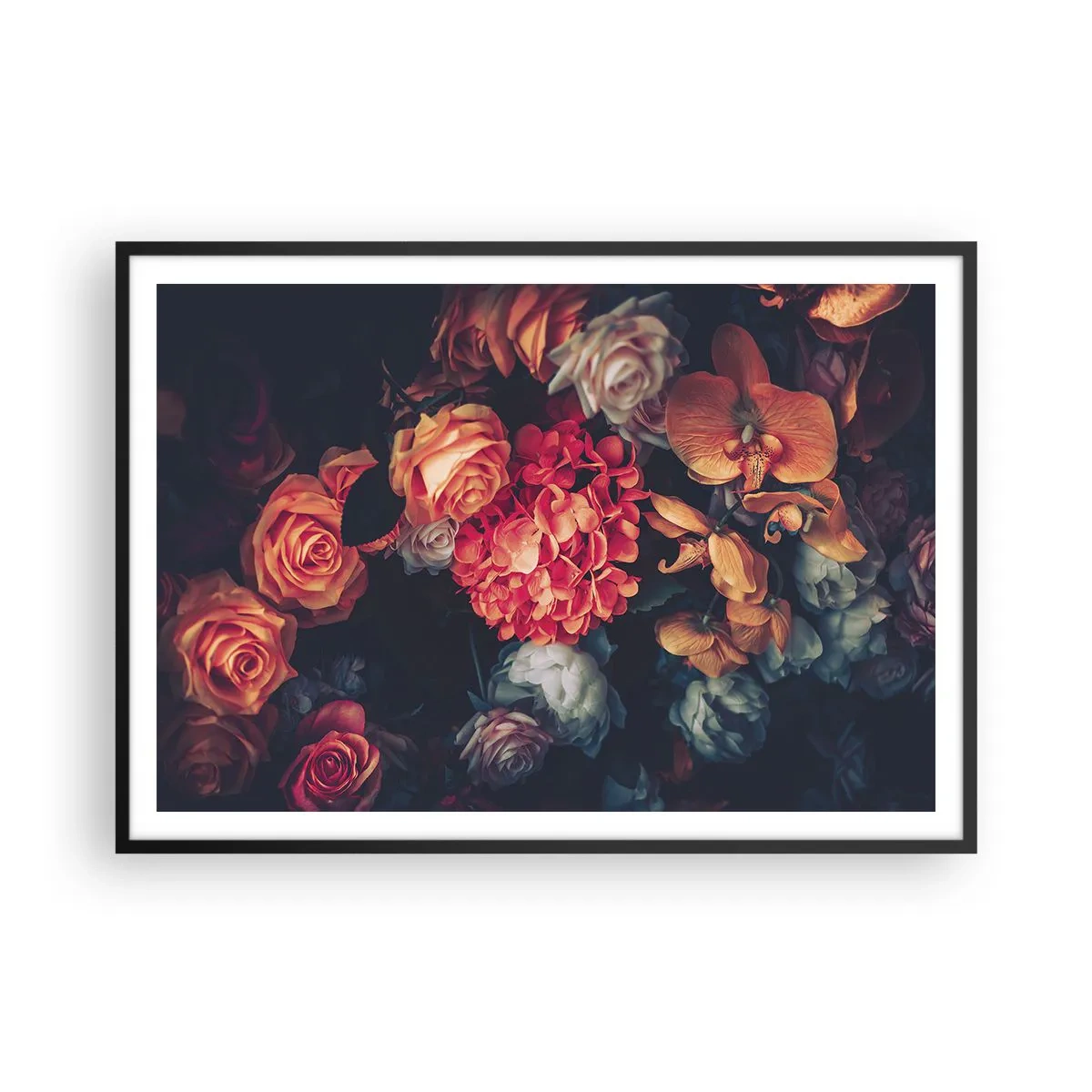 Poster în ramă neagră - Ca la maeștri olandezi - 100x70 cm