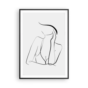 Poster în ramă neagră - Pe valul unui vis - 70x100 cm