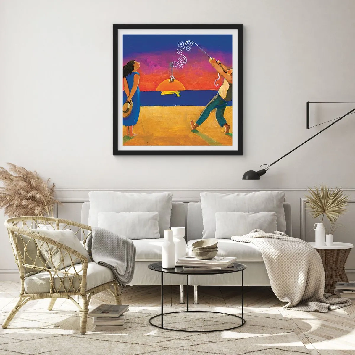 Poster în ramă neagră - Mai mult decât o stea din cer - 60x60 cm
