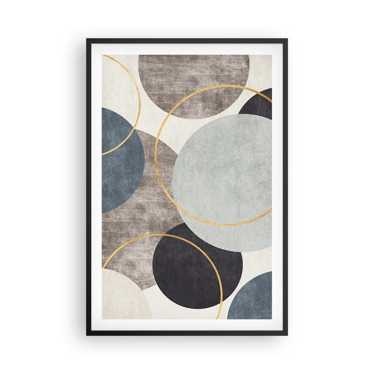 Poster în ramă neagră - Roată cu roată - 61x91 cm