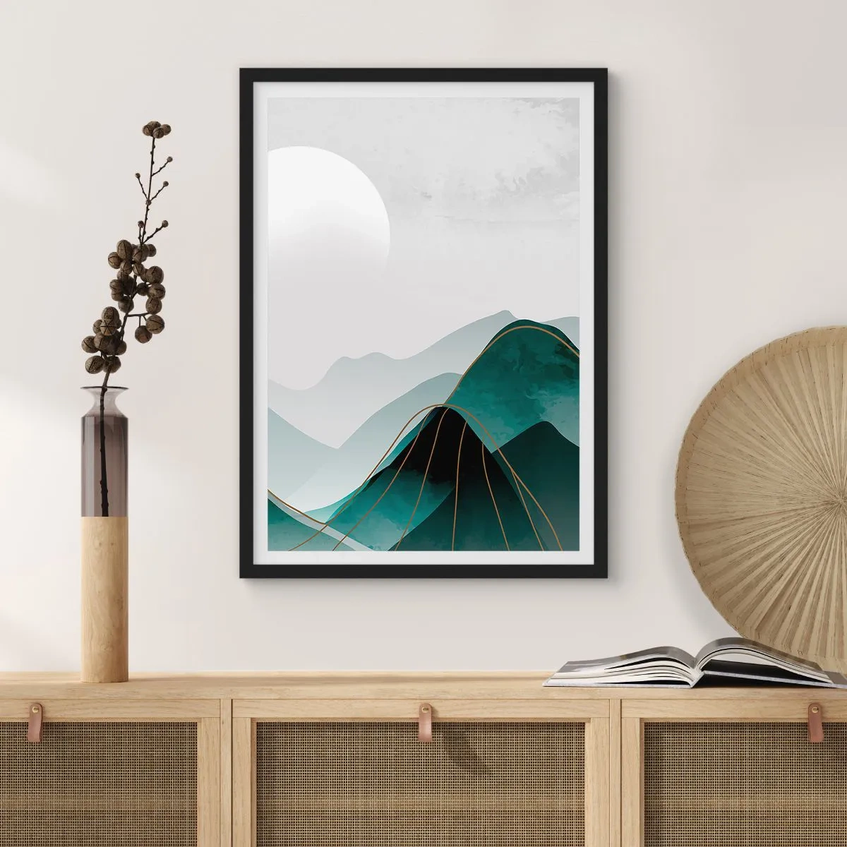 Poster în ramă neagră - Măreție deplină - 61x91 cm