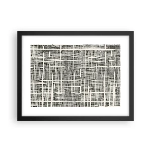 Poster în ramă neagră - O compoziție țesută - 40x30 cm