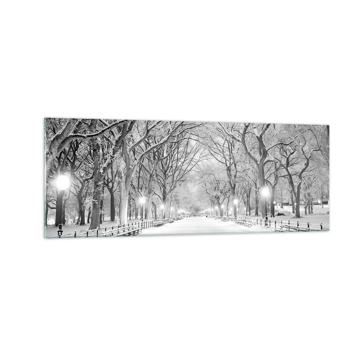 Tablou pe sticlă - Cele patru anotimpuri – iarna - 140x50 cm