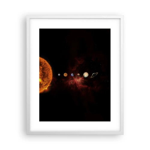 Poster în ramă albă - Cartierul nostru - 40x50 cm