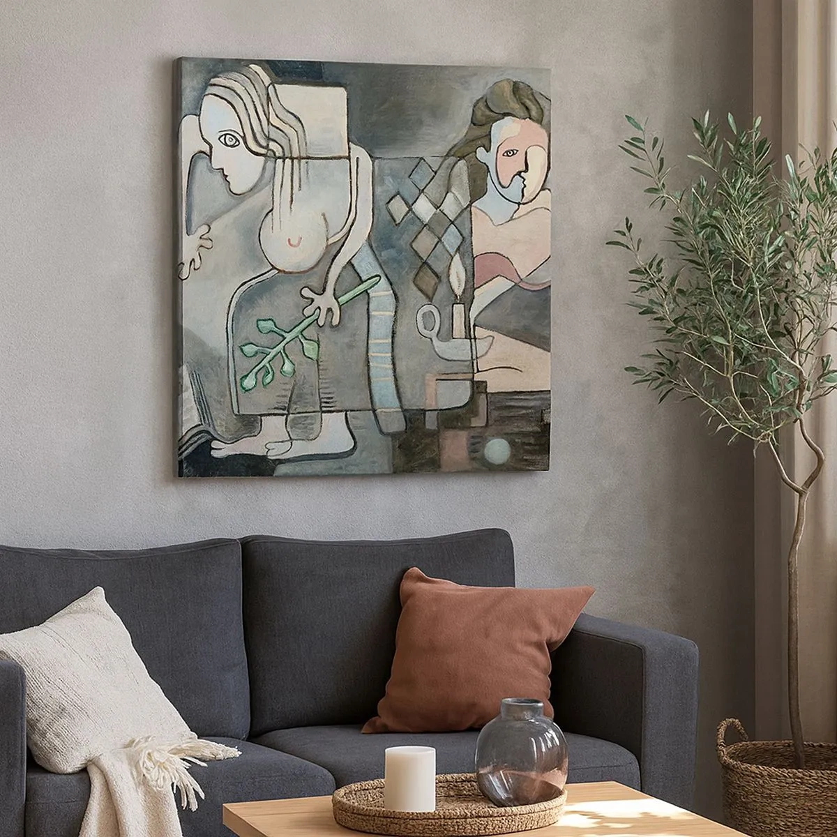 Tablou pe pânză - Un mozaic de spirit și materie - 30x30 cm