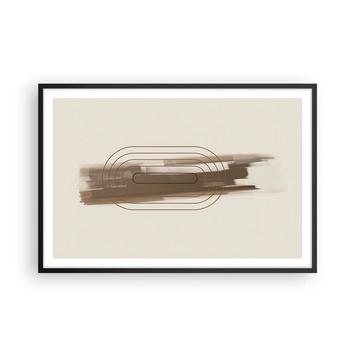 Poster în ramă neagră - O adiere de gri - 91x61 cm
